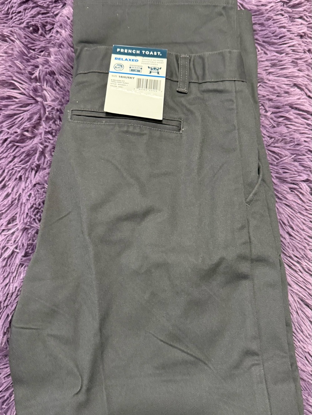 French Toast Boys Relaxed Gray School Pants